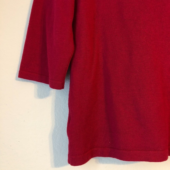 Ugly Christmas Sweater Red Cardigan Tacky Mackie - Picture 7 of 8